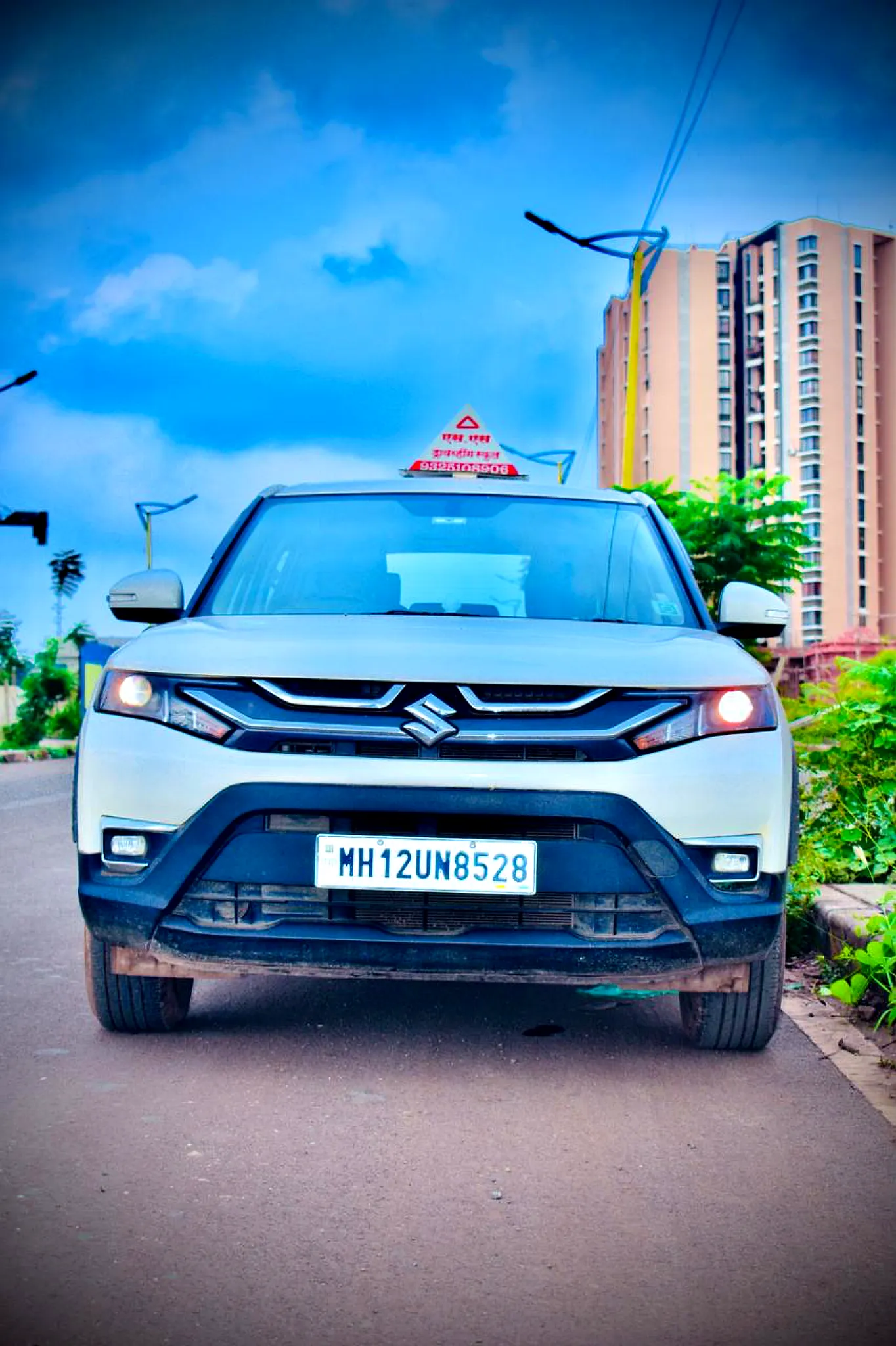 Maruti Brezza training car SS Driving School Pune