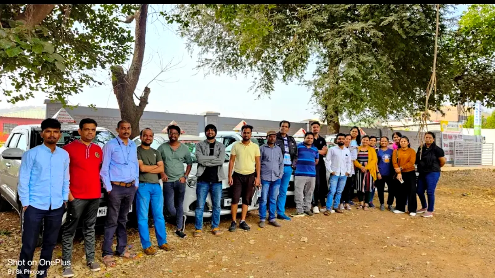 Driving school batch group photo SS Driving School Pune