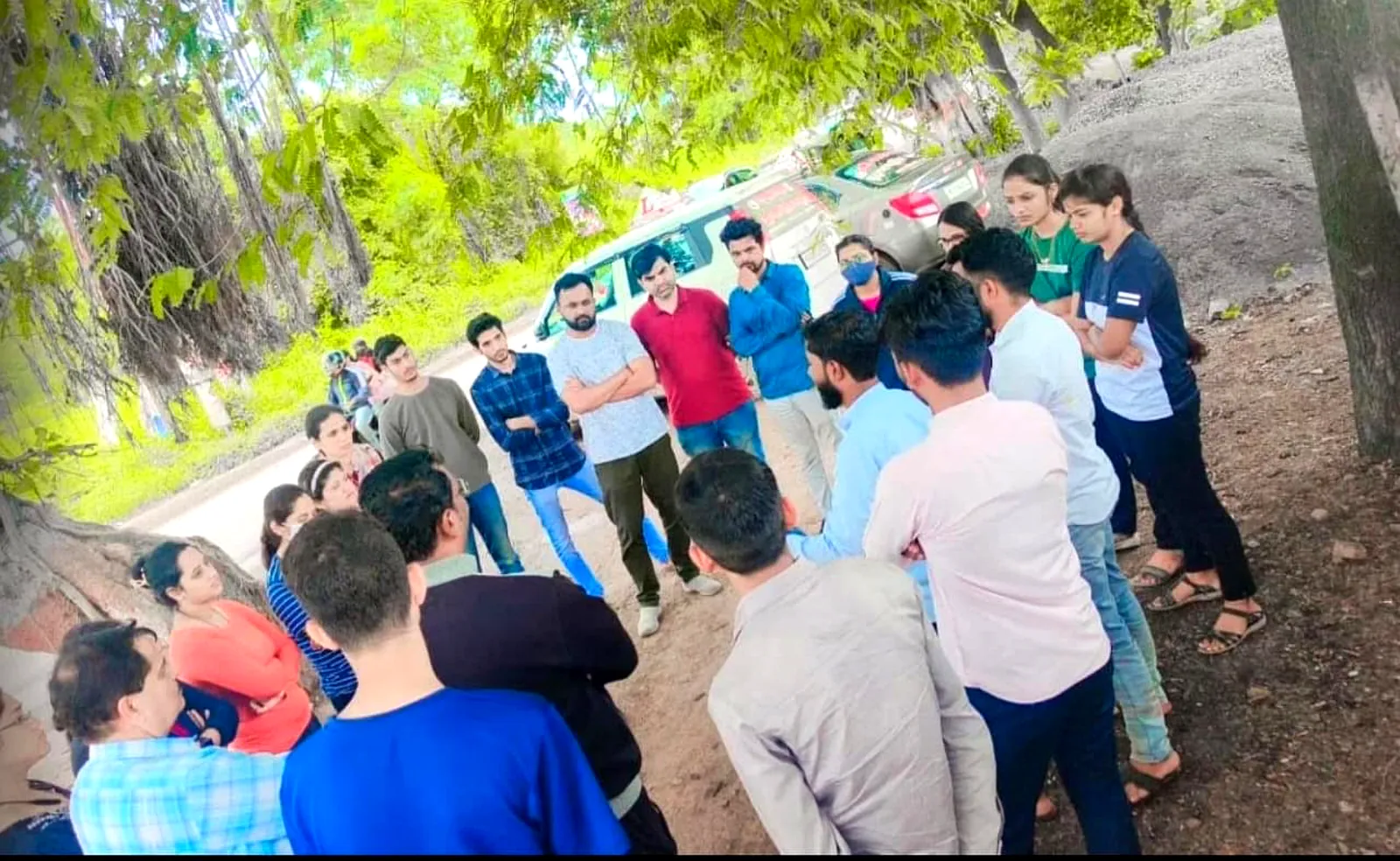 Driving training group discussion SS Driving School Pune