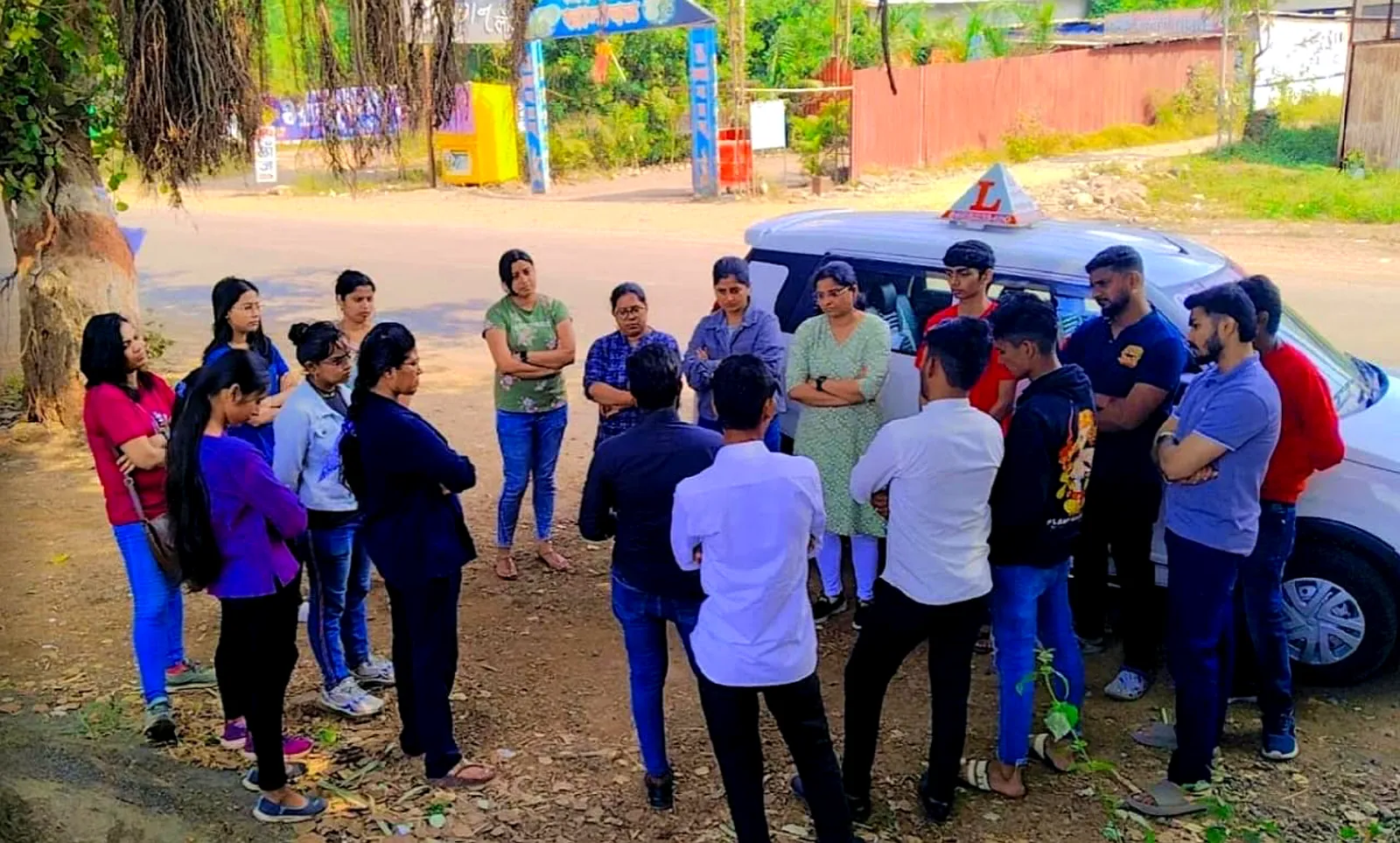 Driving training group discussion 2 SS Driving School Pune